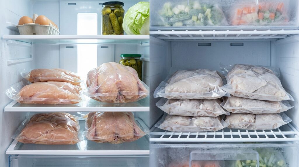 different purposes when vacuum-sealing chicken